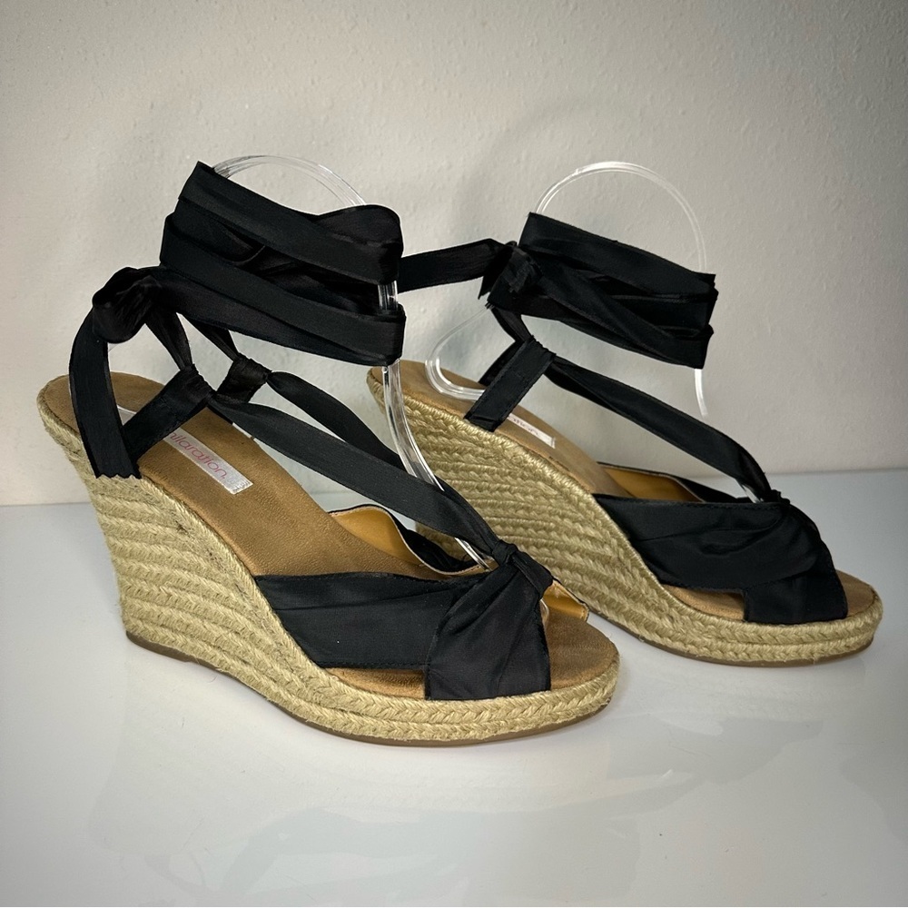 Xhilaration Espadrille Tie-Up Wedges - Picture 3 of 11